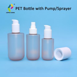 PCR PET Bottles with Precision Pumps or Plugs